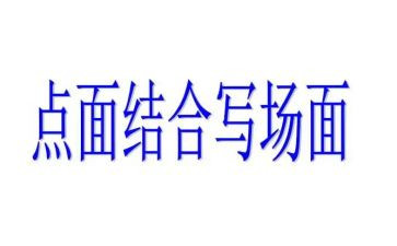 点面结合的作文作文推荐5篇