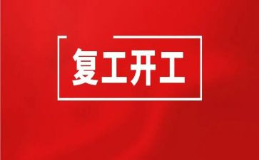 企业复工调研报告5篇