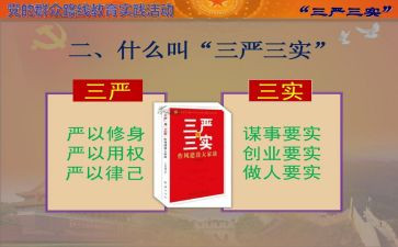 三严三实专题教育心得7篇