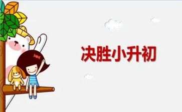 小升初心得体会500字8篇